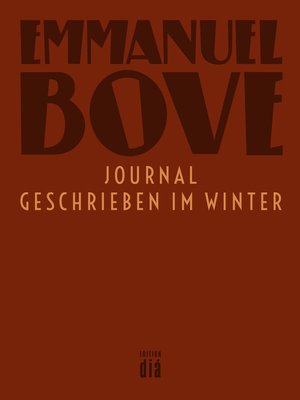 cover image of Journal – geschrieben im Winter